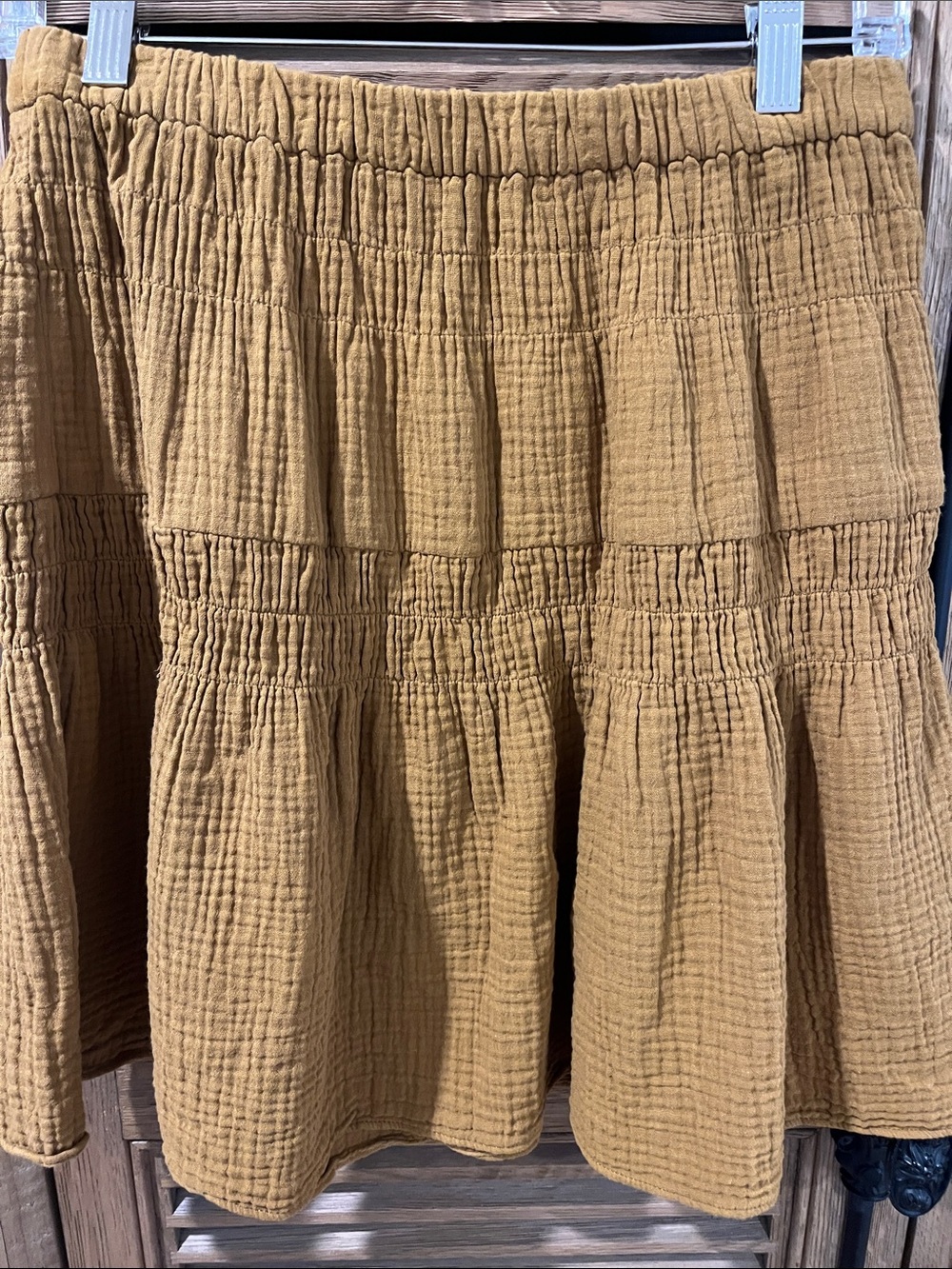Pull on cotton skirt